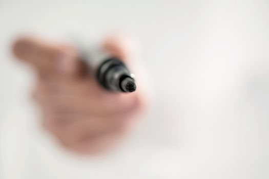 close up.marker in the hand of a businessman.photo with copy space