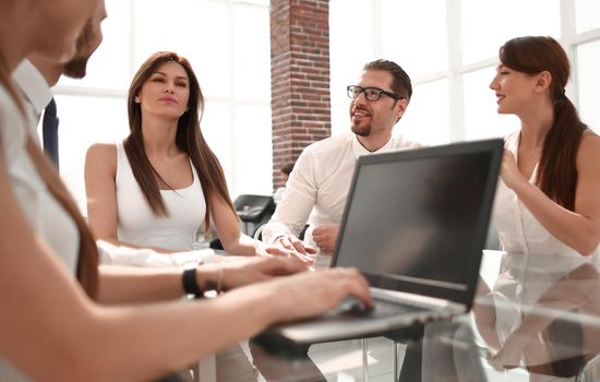 business team at a workshop in a modern office.business concept