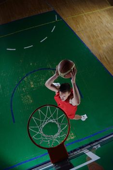 basketball game sport player in action isolated on black background