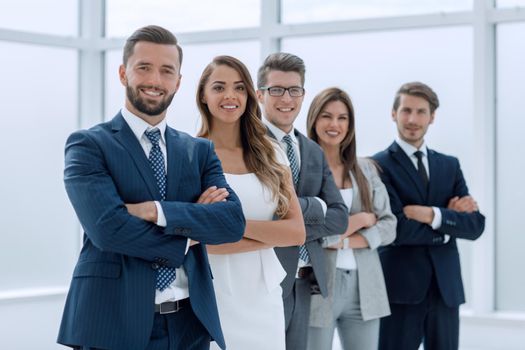 portrait of a confident business team.the concept of teamwork