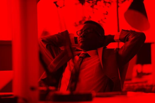 happy young business man portrait in bright modern office indoor