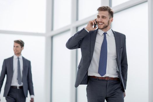 business people in the lobby of the modern office.people and technology