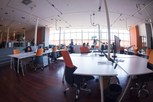 Group of Startup business people working everyday job at busy coworking office space