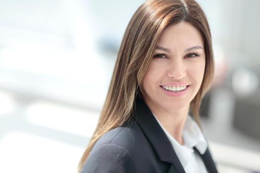 successful modern business woman in her office.photo with copy space