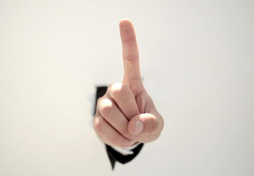 close up.hand of a businessman pointing at you.photo with copy space