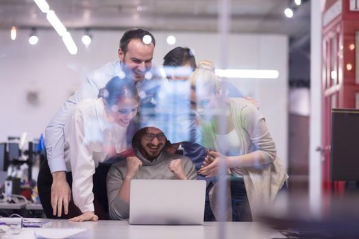 Portrait Of Successful Business people Entrepreneur At Busy startup Office