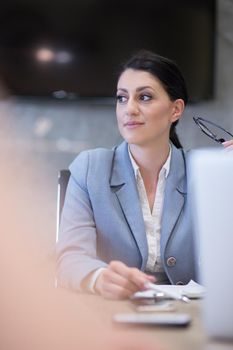 Portrait Of Successful Businesswoman Entrepreneur At Busy startup Office