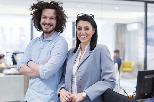 Portrait Of Successful Business people Entrepreneur At Busy startup Office