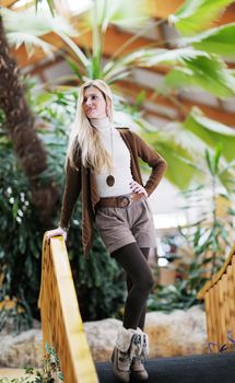 beautiful young woman student portrait while relax on coffee break