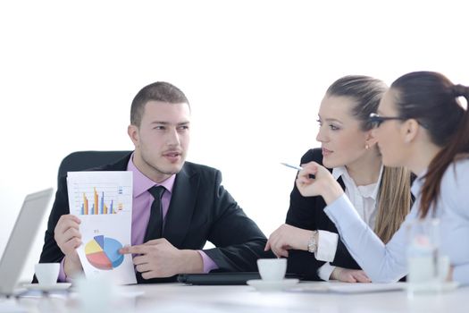 business people  team  at a meeting in a light and modern office environment.