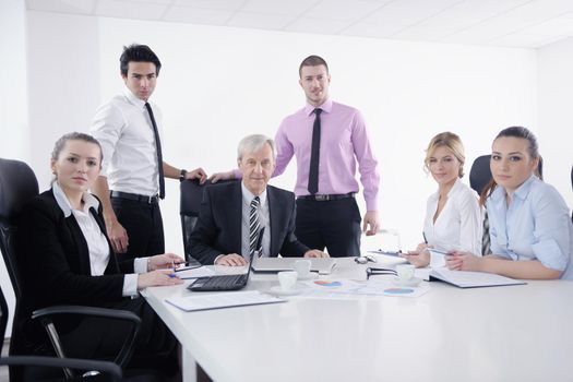 business people  team  at a meeting in a light and modern office environment.