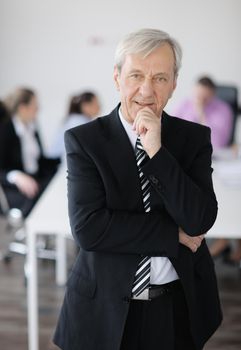 business people  team  at a meeting in a light and modern office environment.