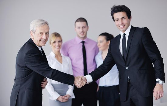 business people  team  at a meeting in a light and modern office environment.