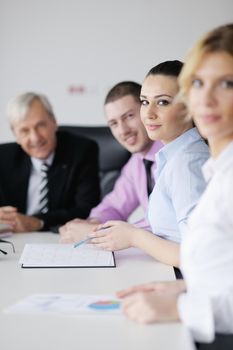 business people  team  at a meeting in a light and modern office environment.