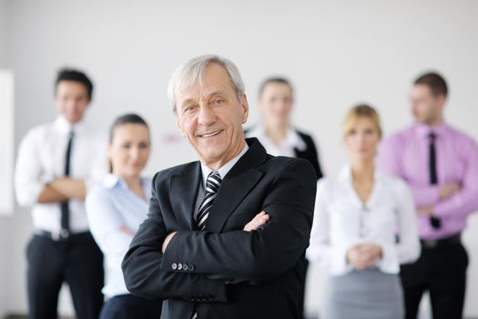 business people  team  at a meeting in a light and modern office environment.