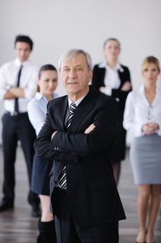 business people  team  at a meeting in a light and modern office environment.