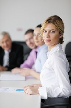 business people  team  at a meeting in a light and modern office environment.