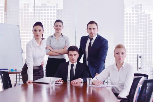 portrait of business people  team  group at modern bright office