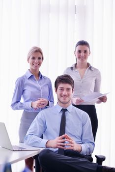 portrait of business people  team  group at modern bright office