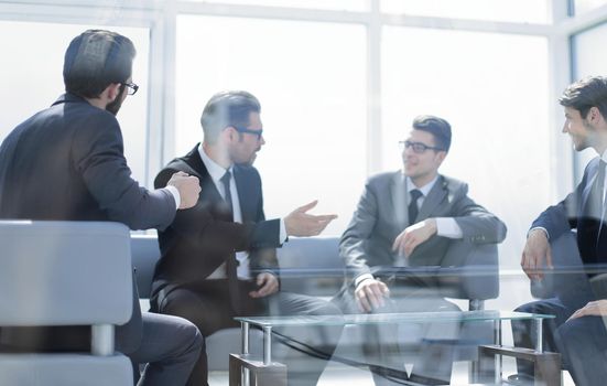 business people discuss new opportunities at a business meeting.business concept