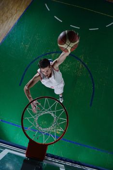 basketball game sport player in action isolated on black background