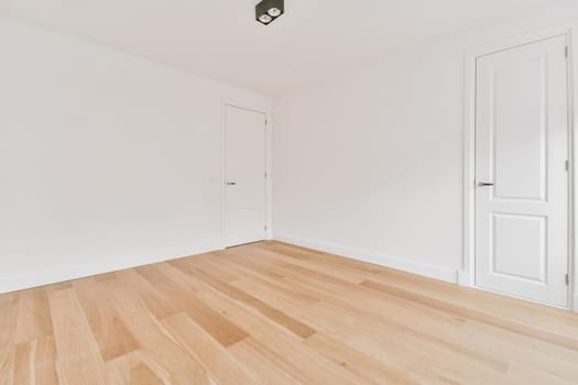 Pretty bright empty room with white walls