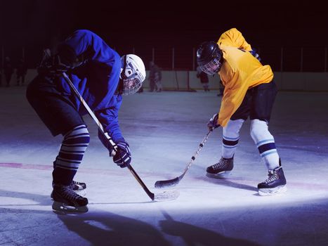 ice hockey sport players comptetition concpet