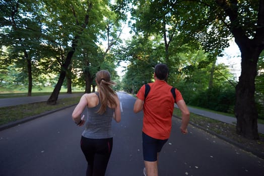 urban sports healthy couple jogging