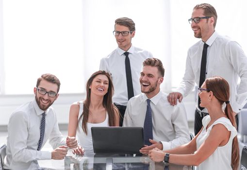 business team at a working meeting in the office.photo with copy space