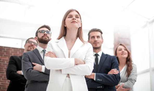 successful business team standing in the office.photo with copy space