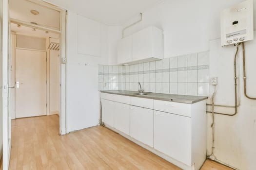 Small bright cozy kitchen in a beautiful apartment