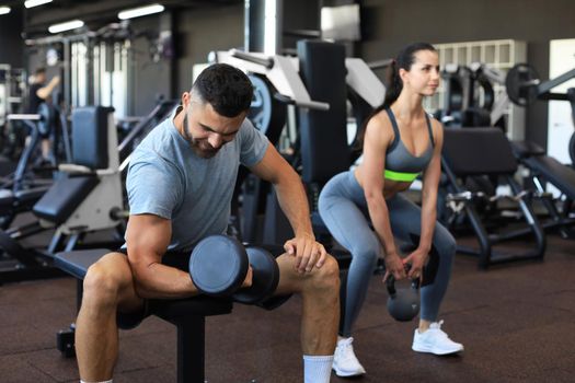 Young fit couple are in a good shape