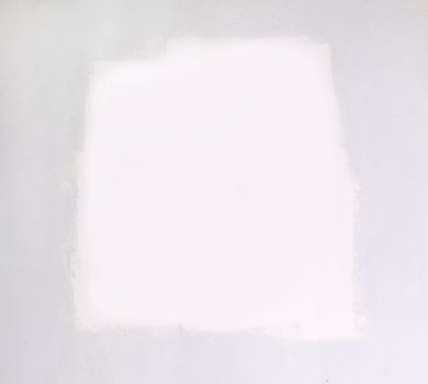 square is drawn with white paint on a white sheet of paper.place for text