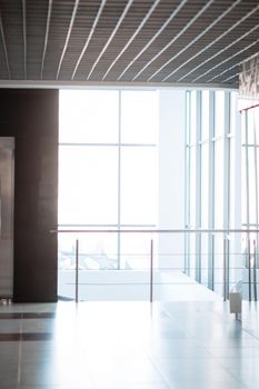 empty lobby in a modern city building. photo with copy space