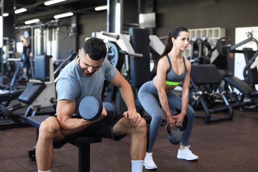 Young fit couple are in a good shape