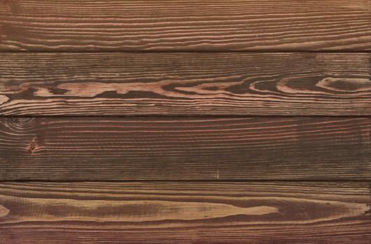 Vintage brown wooden planks background texture with scratches and stains over painted weathered wood surface