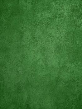 Background texture of uneven dark green or plaster wall surface