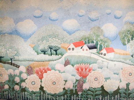 carpet with nature and house decoration