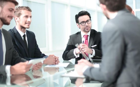 businessman and business team at a meeting in the office .office weekdays