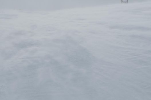 beautiful winter season landscape with ice snow and hard winds