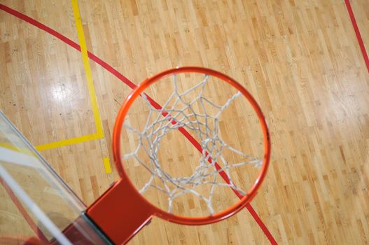 basketball ball indoor at school and gym 