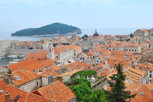 dobrovnik old city in croatia turistic centar and attraction also unesco protectet 