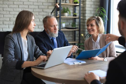 Job interview with the employer, business team listen to candidate answers
