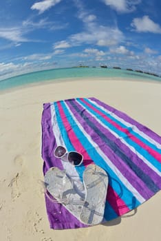 tropical beach nature landscape with white sand at summer