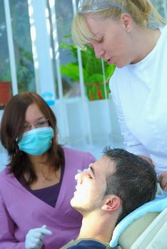 girl on dentist chair