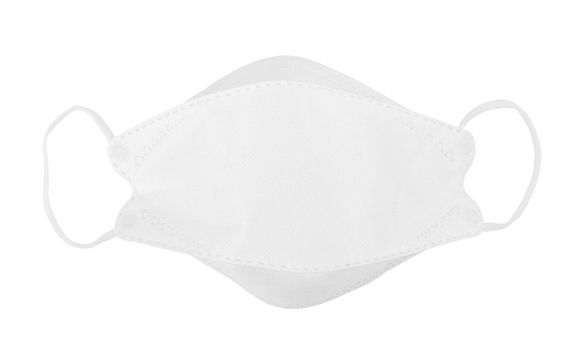 Medical protective mask on white background, Equipment protection Coronavirus, Save clipping path.
