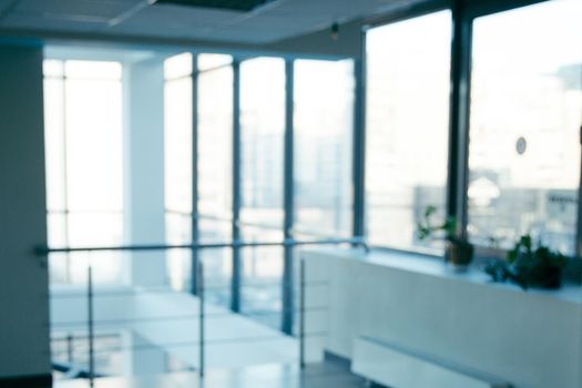 empty lobby in a modern business center. photo with copy space