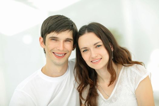 portrait of happy young couples.the concept of family happiness .photo with copy space