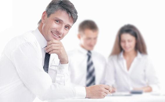 businessman team discussing financial ideas. business concept