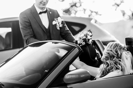 close up. handsome young man meeting his bride. photo with copy space